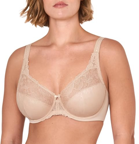 DELIMIRA Heltäckande BH med minimering i spets Beige 80C