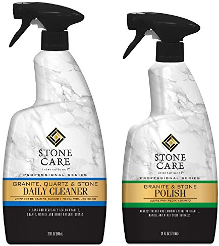 Stone Care International - Detergente per pietra di granito e polacco per granito, marmo, pietra ollare quarzo, quarzite, ardesia, calcare, coriano, laminato
