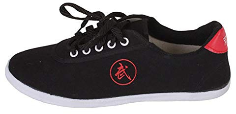 MENG Chaussures de Taekwondo Arts Martiaux Chaussures Sports for Taï Chi Kong Fu Boxe Karaté Entraînement Unisexe for Hommes Femmes (Color : Black, Size : 40)
