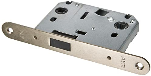 Jdel Poignée unifiée Picaporte unificado 819 para Puerta de Paso con Sistema magnético, Niquel, 70mm