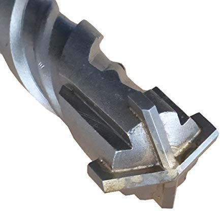 SDS Plus Quadro-X Masonry Drill Bit Diameter 10 mm x 160 mm Four Edge Concrete Drill Bit for Masonry BohrFUX
