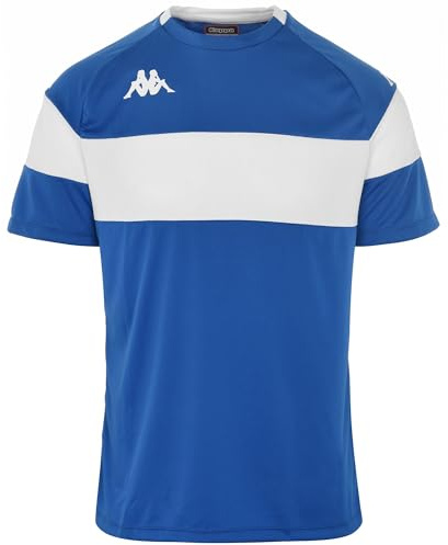 Kappa Herren Dareto t-Shirt, blau/weiß, XL
