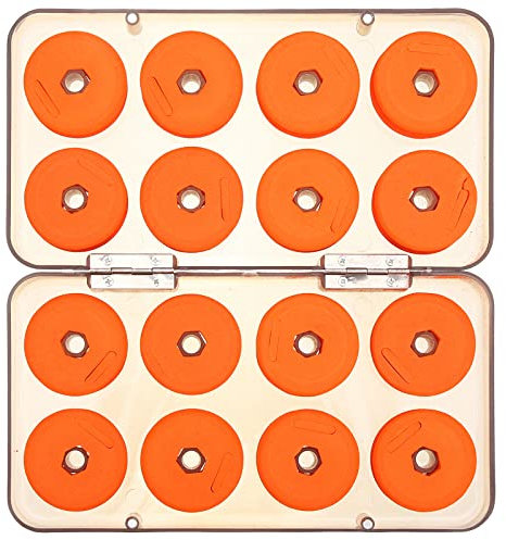 PartyKindom 1 Box fishing reel fishing leader holder circular winding plates round fishing line spools plastic organizer tray plastic storage organizer portable Foam fishing tackle