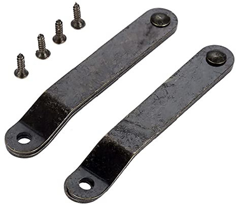 Hinge, 10pcs Antique Bronze Lid Support Stay Display Furniture Cabinet Door Kitchen Cupboard Holder 6510mm