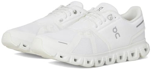 On Cloud 6 Damen-Sneaker, Weiss/opulenter Garten, 43 EU