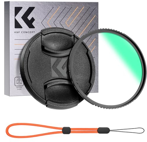 K&F CONCEPT 49MM UV Filter Ultra Slim Japan Optics Multi Coated Ultraviolet Protection Lens Filter with Lens Cap (Nano-K Series)