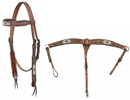 Western Imports Horseman's Tack Set de bridas y accesorio delantero