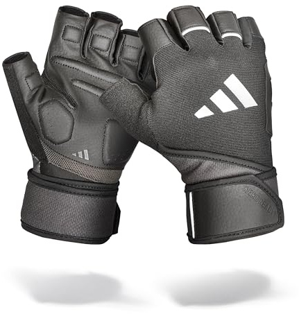 adidas Wrist Wrap Gants d'entraînement Anti-Transpiration avec Double Support de Poignet Taille M