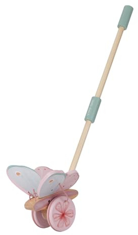 Little Dutch 7343 FSC Holz Schiebetier Schmetterling - Fairy Garden rosa