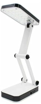 AntDau71® - Lampada Pieghevole a Led Ricaricabile, Portatile, con due intensità di luce, con cavo di ricarica, da Tavolo, da Scrivania, da Banco, per Lavoro, per Lettura - CW915