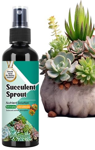 Monozoz Fertilizzante per Cactus - Stimolante Per Germogli Di Succulente - Spray 100ml A Lento Rilascio Per Crescita Piante D'Appartamento Da Esterno Da Interno Trapianto In Vaso