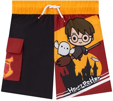Harry Potter Maillot De Bain Garcon, Maillot De Bain Piscine Harry et Hedwige, Short Bains pour Garçons Gryffondor