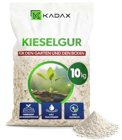 KADAX Farina Fossile 10 kg per Giardino, Polvere Fine Naturale, Attivatore del Suolo per Terreni Sani, Crescita delle Piante & Protezione Naturale contro i Parassiti