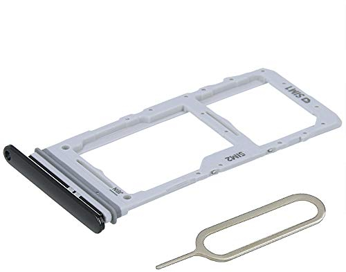 MMOBIEL Dual SIM Card Slot Tray Holder Replacement Compatible with Samsung Galaxy S20+ / S20+ 5G / S20 Ultra 5G - Incl. Rubber Gasket and Pin - Black