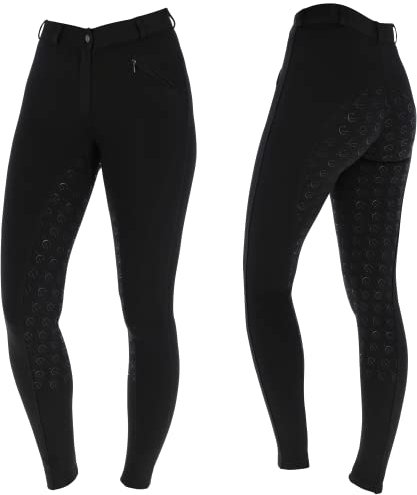 Covalliero Damen Reithose Organomic Trainingshose, Schwarz, 158 EU