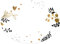 Logbuch-Verlag 200 Sticker oval auf Rolle Etiketten Weihnachten zum Beschriften weiß schwarz gold verpacken 6 x 4,5 cm für Namen Weihnachtsaufkleber