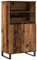 Generisch Kangmusi Highboard Altholz- 60x36x110 cm Holzwerkstoff, 857460