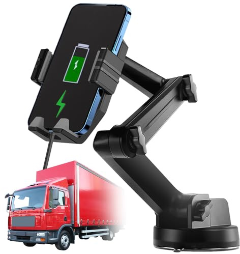 Vunanvu Support de téléphone portable pour voiture, avec ventouse puissante, pour moto et véhicule tout-terrain, col de cygne réglable, rotatif à 360 °, avec support de téléphone portable de 4 à 7,2