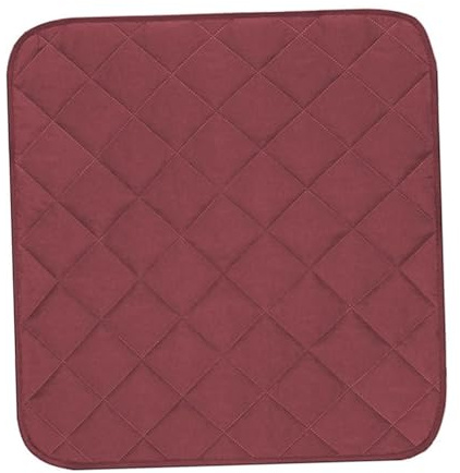 Milageto Protector acolchado para silla o sofá, reutilizable, con respaldo antideslizante, accesorio versátil para sillas de comedor y asientos de coche, 22 x, Rojo