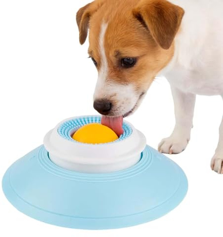 ZORTVUL Cuenco Para Lamer Perros, Juguete Para Lamer Perros, Cuenco Antideslizante Para Lick, Tapete Para Lamers Lento De Comida Líquida Para Mascotas Pequeñas, Reductor De Aburrimiento