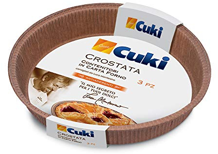 Cuki Contenitori In Carta Forno Antiaderenti Crostata - Cm Ø20,6 X H2,8 - 21 g
