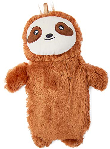 CityComfort Borsa Acqua Calda Peluche 1L, Borsa Dell' Acqua Calda In Gomma Naturale Con Copertura Morbida di Peluche, Mantiene Caldo Per Lungo Tempo