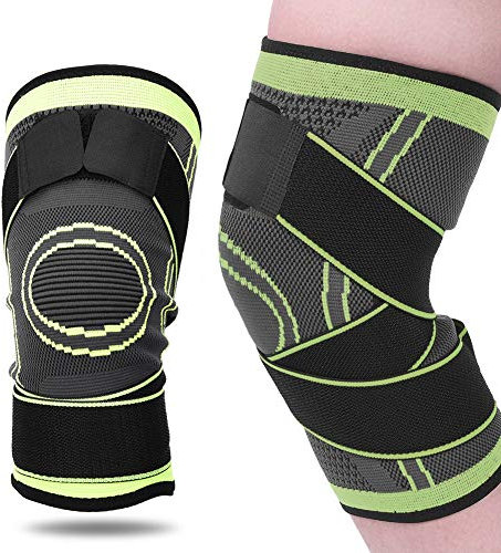 Alomejor Sports Knee Brace Premium Compression Knee Sleeve Stabilizing Knee Brace Support for Arthritis Pain and Support(M)
