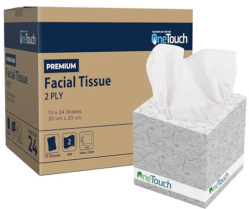 2ply Boxes Tissue Facial Tissue White Soft and Ideal for Sensitive Skin, Cleaning Sensitive Skin Office Tissue Boxes (5)