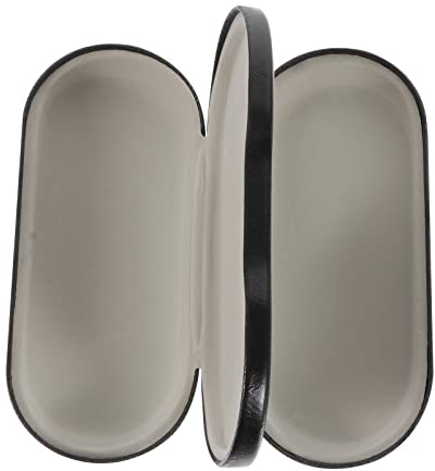 HEALLILY Doppeltes Brillenetui mit doppelter Verwendungsmöglichkeit, tragbares Brillenetui (schwarz)