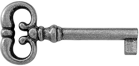 cyclingcolors Chiave serratura antichi 68mm mobili armadio cassetti zama argento opaco