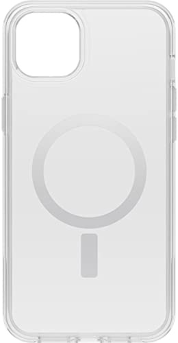 OtterBox Symmetry+ Clear Case for iPhone 14 Plus for MagSafe, Shockproof, Drop proof, Protective Thin Case, 3x Tested to Military Standard, Antimicrobial Protection, Clear