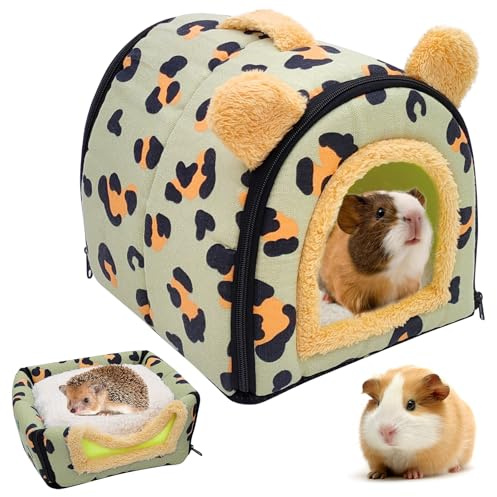 Casa para cobayas, cobayas, hámsters y pequeños animales – Caseta lavable para conejos enanos, chinchillas