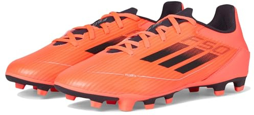 Adidas Unisex F50 Club Flexible GroundSneaker, Turbo Aurora Black Platino Metallic, 44 2/3 EU