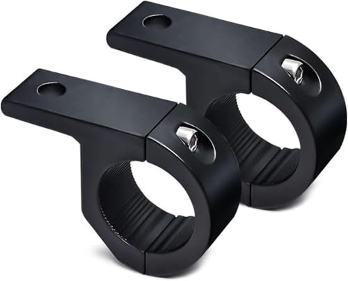 2Pcs Black Light Bar Mounts,Light Bars Mounting Brackets,Motorcycle Mounting Brackets,Bracket Driving Fog Lights Bracket for Car Motorcycle Automotive,Car Accessories 0.75 1 1.25 Bull Bar Mounting