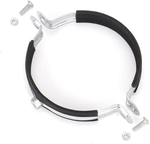 Colliers de serrage 110 mm, galvanisés avec insert en caoutchouc, colliers de serrage pour tuyau de ventilation, tuyau d'évacuation, colliers de serrage pour support de tuyau, colliers de serrage