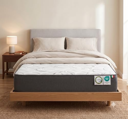 Materasso Misure Personalizzabili MED Anallergico e Ipoallergenico, Nuova tecnologia Confort Premium Ortopedic Med Made in italy (120x200x20, Poliuretano Ortopedico, 20, 25, Centimetri)