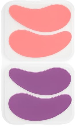 2 PCS Silicone Under Eye Patches Reusable Eye Pads for Lash Lift & Eyelash Extensions - Korean Hydrogel Under Gel Pads for Dark Circles Puffiness Wrinkle Care Lint Shields for Salon & Home Use