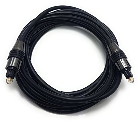 MainCore 3m Long Black Optical TOSLINK Digital Audio Cable Lead (Available in 0.50m, 1m, 1.5m, 2m, 2.5m, 3m, 5m, 10m, 15m, 20m) (3m)