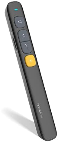 Norwii Wireless Presenter mit 100M, 2.4GHZ Powerpoint Fernbedienung Presenter, Präsentation Pointer für PPT/Keynote/Prezi/Google Slides/Mac OS (Schwarz-N29)