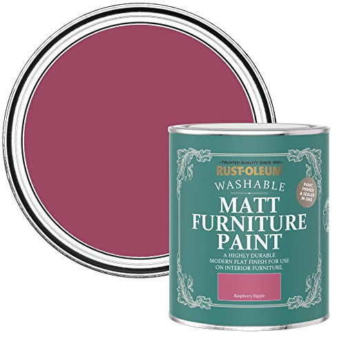 Rust-Oleum Pink Furniture Paint in Matt Finish - Raspberry Ripple 750ml
