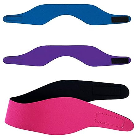 CuiCanfla 3 Piezas Diadema de Natación Multifuncional, Diadema Impermeable con Protección para los Oídos, ajustable, elástica, equipo de deportes acuáticos para nadar y surfear