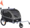 VEVOR Hundeanhänger 40 kg 2in1 Fahrradanhänger Kohlenstoffstahl + 600D Oxford-Gewebe + PP faltbar 1470 x 720 x 780 mm als Anhänger 1530 x 720 x 825 mm als Kinderwagen Hundebuggy Jogger Anhänger