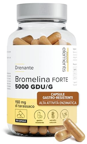 Bromelina Extra Forte Drenante 5000 GDU/g - Capsule Gastro-Resistenti