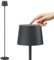 K-Bright Stehleuchte LED, 4W dimmbares Leselicht, Touch Control, Stehleuchte aus Metall Aluminium, geeignet für Wohnzimmer, Schlafzimmer, Büro Zusatzbeleuchtung(Anthrazit)