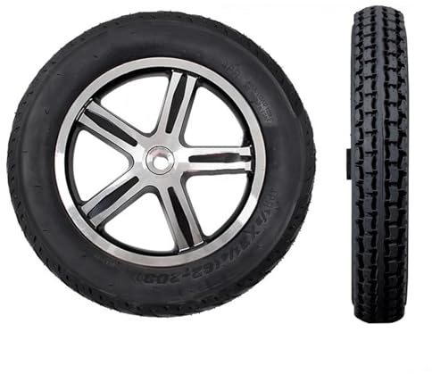 12 1/2x2 1/4 Electric Wheelchair Rear Wheel, 1 Pair 12 Inch Solid Replacement Tires for Electric Wheelchair Wheelchair