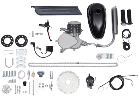 DSYOGX 2-takts 80 CC cykelmotorsats, CDI tändningstyp cykelmotorsats, motorluftkyld cykelmotorset, en cylinder cykelmotor, maximal lastkapacitet 180 kg