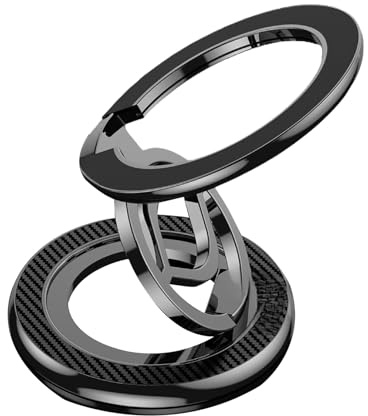 Magnetisk telefonhållare – magnet mobilgrepp stativ fingerring | vikbart justerbart smartphone-fäste för träning av garage, videotittande övningar