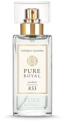 Pure Royal 833 Perfume Femenino 50 ml – Floral Pulverulento, Notas de Melocotón, Jazmín y Vainilla