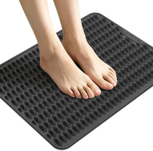 ONECOLE Acupressure Mat for Foot Massage, Silicone Foot Reflexology Mat | Portable Feet Mat for Plantar Fasciitis Relief and Muscle Relaxation