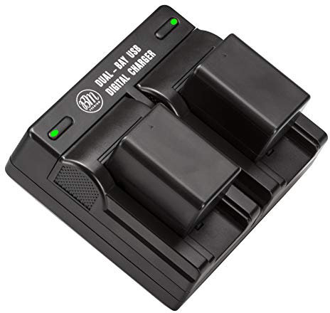 BM Premium 2 BP-718 Batteries and Dual Charger for Canon Vixia HFR80 HFR82 HFR800, HFR70, HFR72, HFR700, HFR32, HFR300, HFR40, HFR42, HFR400, HFR50, HFR52, HFR500, HFR60, HFR62, HFR600 Camcorder